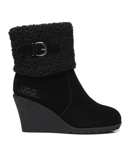 AUSTRALIAN SHEPHERD® UGG Boots Sheepskin Wool Women Wedge Ankle Boots Joanna - Picture 9 of 30