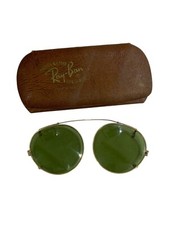 Vintage Ray Ban Bausch  Lomb 1/10 12K GF B L Clip-on Sunglasses w/ Case