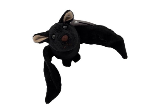 Cuddly Toy Bat Flight Animal Stuffed Toy 9 3/8in Sweet Cute Black - Picture 5 of 5