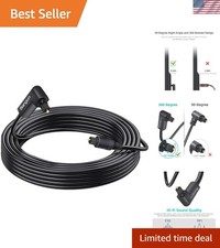 90 Degree Optical Audio Cable 30ft - Ideal for Space-Saving Sound Installations
