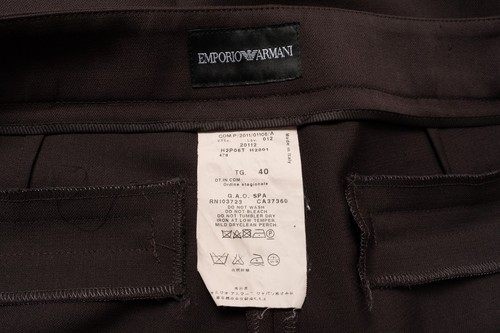 📌EMPORIO ARMANI Trousers Women's (EU) 40 Chino Pockets Zip Fly - Picture 5 of 12