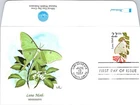 S08-5346, WILDLIFE OF USA, LUNA MOTH, MISSISSIPPI, FLEETWOOD FDC