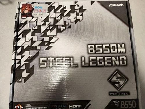 ASRock B550M Steel Legend AM4 Motherboard Micro ATX Open Box Unused - Fast Ship