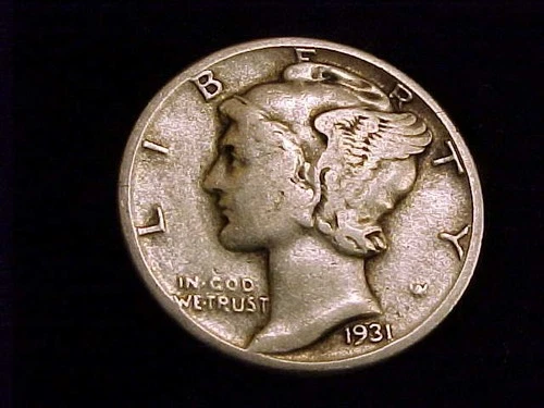 1931-P  Mercury Dime,  Fine Grade