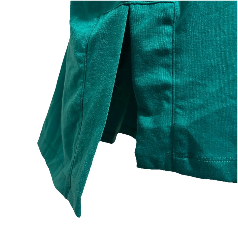 NWT LuLaRoe Green Leah Drop Shoulder Cuff Tunic Shining Bright Black Cat Size L - Image 3 of 4