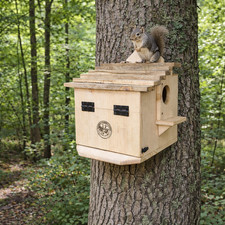 Extra Large Handmade Cedar/White Pine Squirrel House   Outdoor Nesting Box