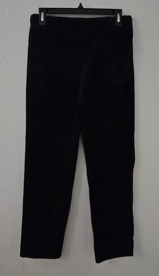 Pijama Juicy Couture negro terciopelo dormir pantalones de salón para mujer talla pequeña Foto 3 de 4