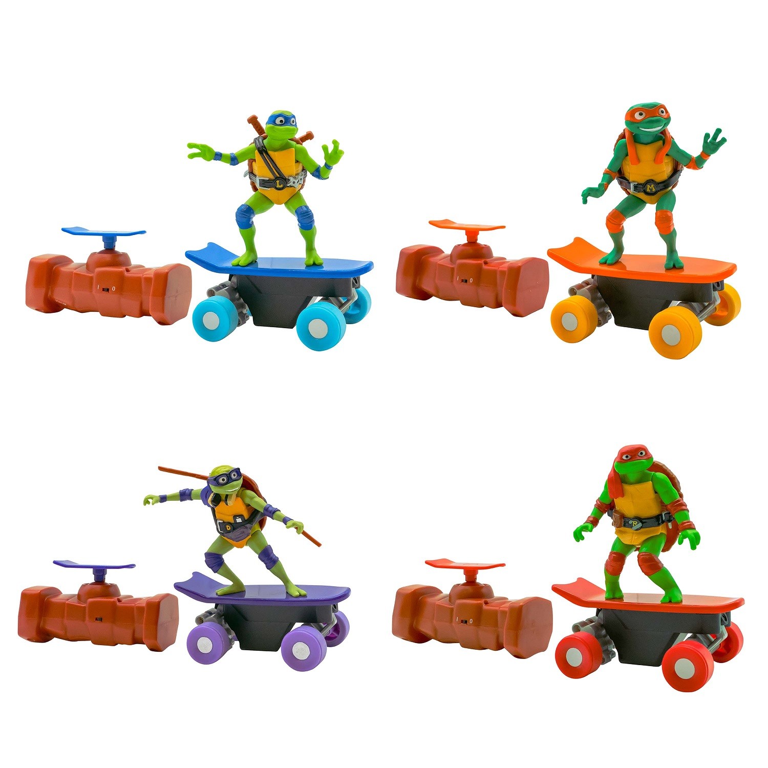 Skate RC Tortue Ninja Half Pipe pour occuper les enfants avec un jouet résistant aux chocs