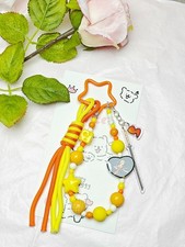 Demon Slayer Agatsuma Zenitsu Anime Bag Pendant Mobile Chain Keychain Souvenir