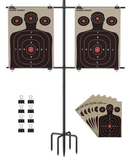 Adjustable Shooting Target Stand with 5-Prong Base, Portable Steel Target Large