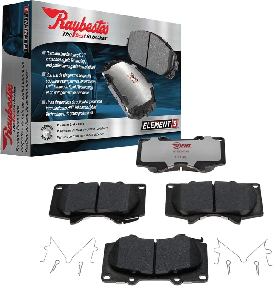 Juego de pastillas de freno híbridas Raybestos EHT1654H Element3 para Honda Accord HR-V 13-22 NUEVO Foto 2 de 4