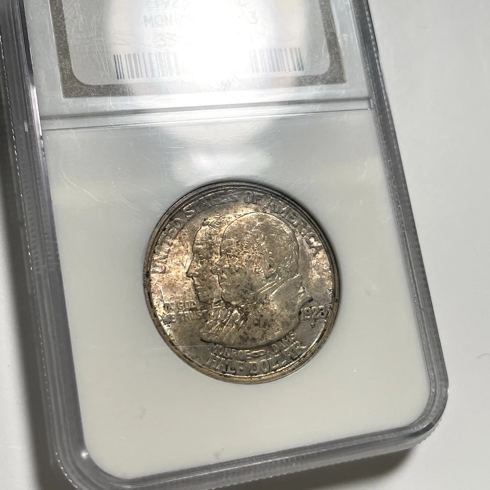 1923-S Monroe Doctrine NGC MS63 50C Old Holder Half Dollar Toner! - Image 4 of 4