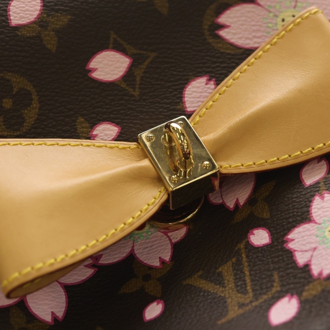 LOUIS VUITTON Sack Retro PM Monogram Cherry Blossom Handbag Brown M92012 Used 3c image 5