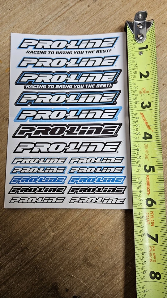 🔥 Proline Rc Sticker Sheet Black & Blue 6"×4" Sheet Proline Stickers Rc Decal - Image 2 of 3
