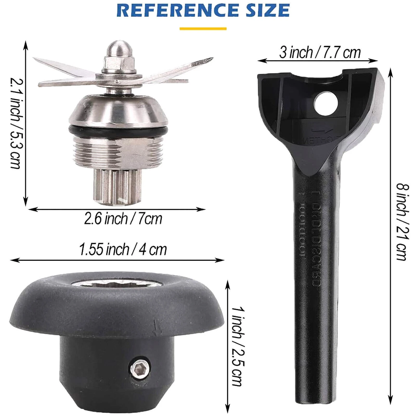 6-blade Mixer Blade Wrench Drive Socket For 5200 Series 64oz and 32oz