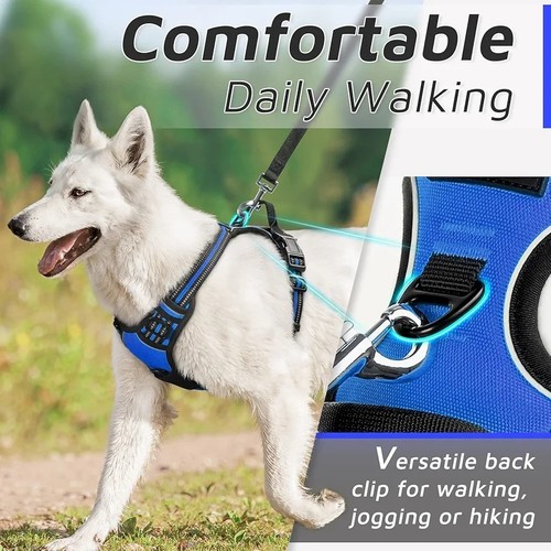 Arnés para perros Eagloo, arnés para mascotas sin tirar para perros grandes, chaleco con clip frontal - XL - Imagen 5 de 15