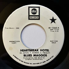 Blues Magoos - Heartbreak Hotel 1969 ABC Records 45 rpm 45 11226 Promo