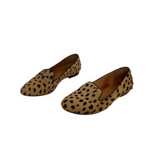 Madewell Teddy Calf Hair Leopard Animal Print Loafer Size 7.5 Brown Black Prep