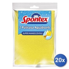 20x Bundle Spontex Panno Pulicasa Aquabsorb X 2