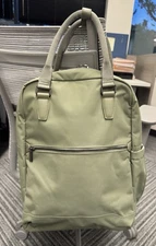 Open Story Target Backpack Green Laptop Travel Bag RFID Pockets Lightweight