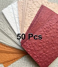 Embossed Cardstock , Card Toppers, Junk Journal, Ephemera, 50 Pcs