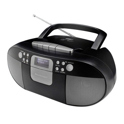 Soundmaster SCD7800SW tragbares Digitalradio Kassette CD-Player DAB+ USB Wecker
