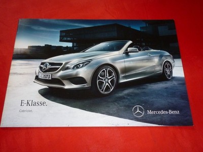 2013 MERCEDES A207 E-CLASS CONVERTIBLE E 220 CDI - E 500 BROCHURE BROCHURE