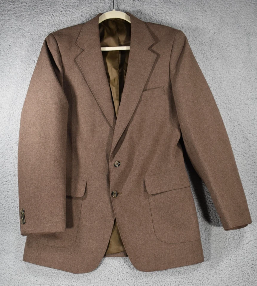 Traje de acción Levi's para hombre vintage STA-PREST dos piezas marrón 40L Foto 2 de 4