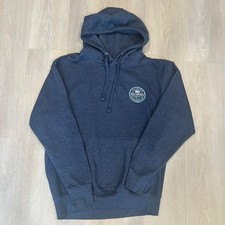 Billabong Mens Blue Graphic Hoodie Sweatshirt Surf Y2K Skate Size M Pullover