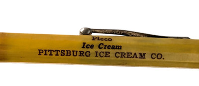 1940-50s - Picco Ice Cream Pitssburg Ice Cream Co Kansas Ad Mech Pencil - B18B