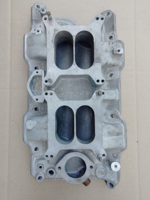 MOPAR OFFENHAUSER 2x4 BBL 273 ALUM. INTAKE CUDA,DART,DUSTER