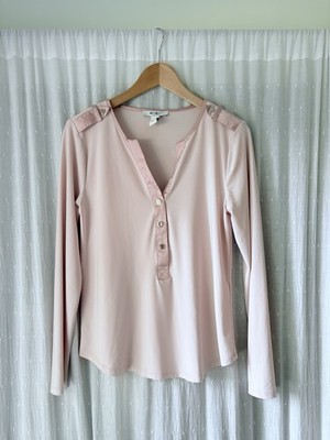 White House Black Market women's Blush Blouse size s 