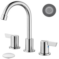 Bathroom Sink Faucet 3 Hole,8 Inch Widespread Bathroom Faucet 2-Handle Vanity...