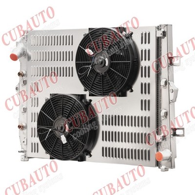 4Row Radiator+Shroud Fan For 2011-16 Chevy Silverado GMC Sierra 2500 3500 HD 6.6