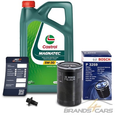 BOSCH ÖLFILTER+5L CASTROL MAGNATEC STOP-START 5W-30 FÜR FORD ESCORT 5 6 7 92-99