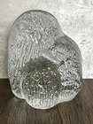 Blenko DAS ?  Glass Shore Birds Figurine Textured Clear Glass MCM