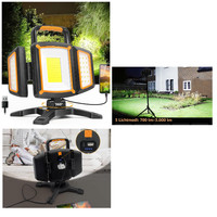 LED Strahler Akku 30W 3000LM Magnet Drehbar Tragbar Wass