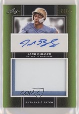 2019 Leaf Perfect Game National Showcase 24/25 Jack Bulger Patch Auto nd3