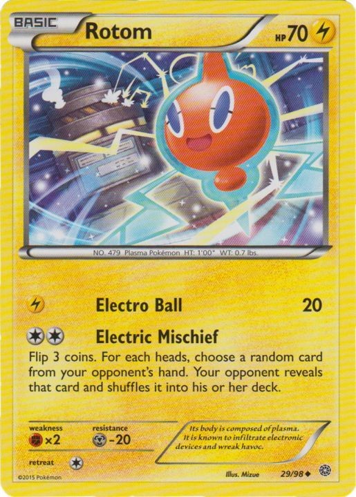 Rotom - 29/98 - Uncommon (Lp) Ancient Origins - Lightning Pokémon