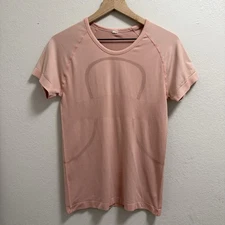 Lululemon Swiftly Tech Short Sleeve Top - Pink Pastel, Size 8