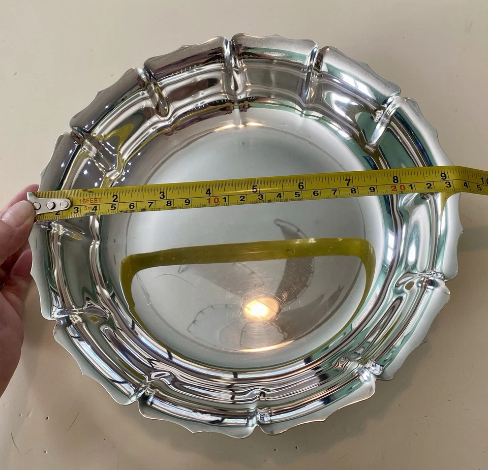 Tigela de pedestal vintage peça central Lunt B-31 - Imagem 4 de 4