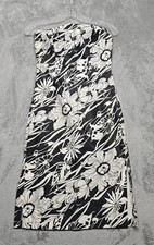 Express Dress Juniors Size 3 Black White Floral Detachable Strap Party Cocktail
