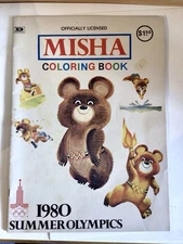 Misha Coloring Book 1980 Summer Olympics Danmar