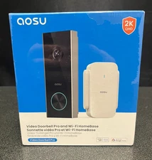 Sealed/New Aosu V8P1AX11 Video Doorbell Pro and WiFi Home Base 2K FREE SHIPPING