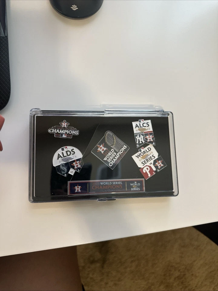 WinCraft Houston Astros 2022 World Series Champions Five-Piece Pin Set - Image 2 of 3