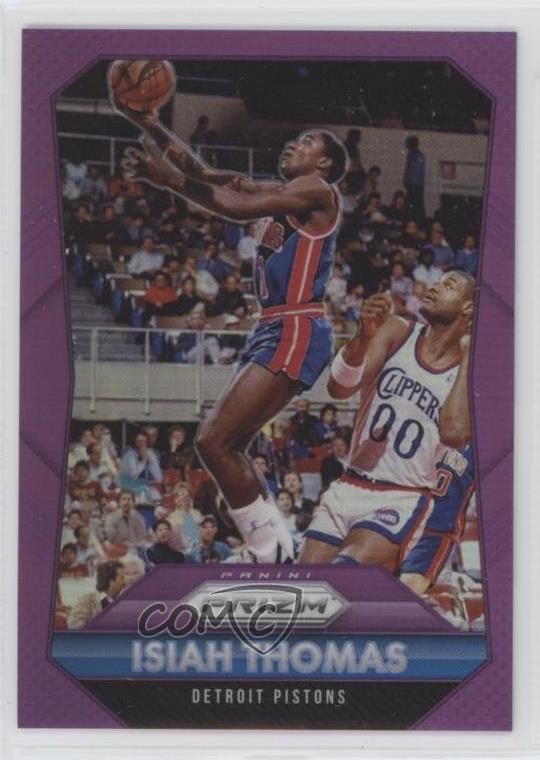 2015-16 Panini Prizm Purple Prizm 75/99 Isiah Thomas #257 HOF 4y0