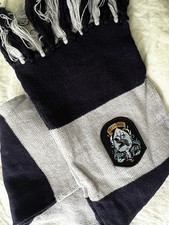 Harry Potter RAVENCLAW Scarf Fringe Broad Striped w/Embroidered patch 72"x6" NEW