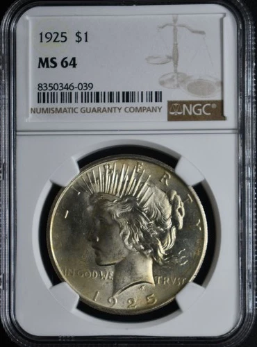 1925 Peace Dollar NGC MS64