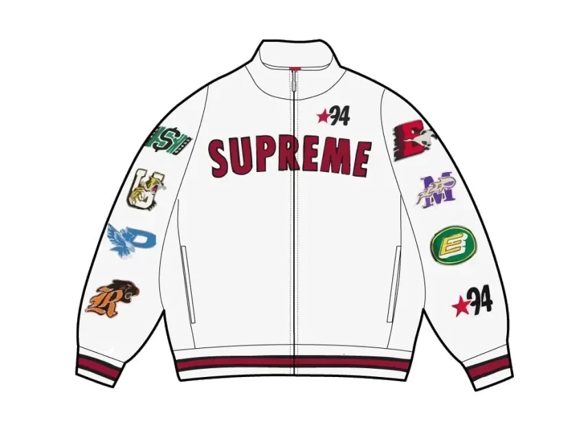 Sweat zippé Supreme Mascots "Blanc" - Photo 1/1