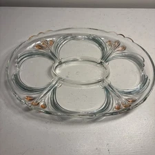 Mikasa French Bouquet Divided with Relish Tray Crystal